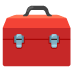 a pixel art illustration of a red toolbox